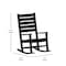 Flash Furniture Black All-Weather Classic Outdoor Rocking Chair LE-HMP-2002-110-BK-GG - alternate 5